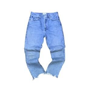 AGOLDE 90s Pinch Waist High Rise Straight Jeans Light Wash 28